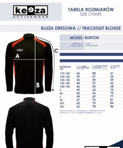 Komplet dresowy KEEZA Burton z nadurkiem klubowym Leśnik Słone - obrazek 4